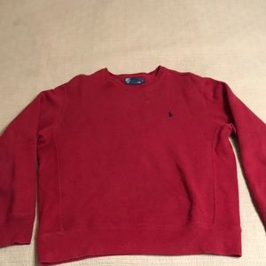 Red Ralph Lauren Polo Crewneck Sweatshirt